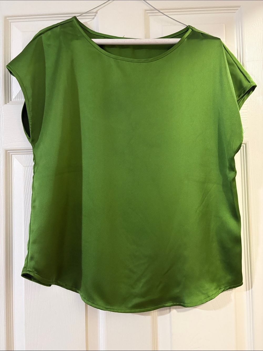 Green Women's Cap-Sleeve Blouse - Unbranded medium